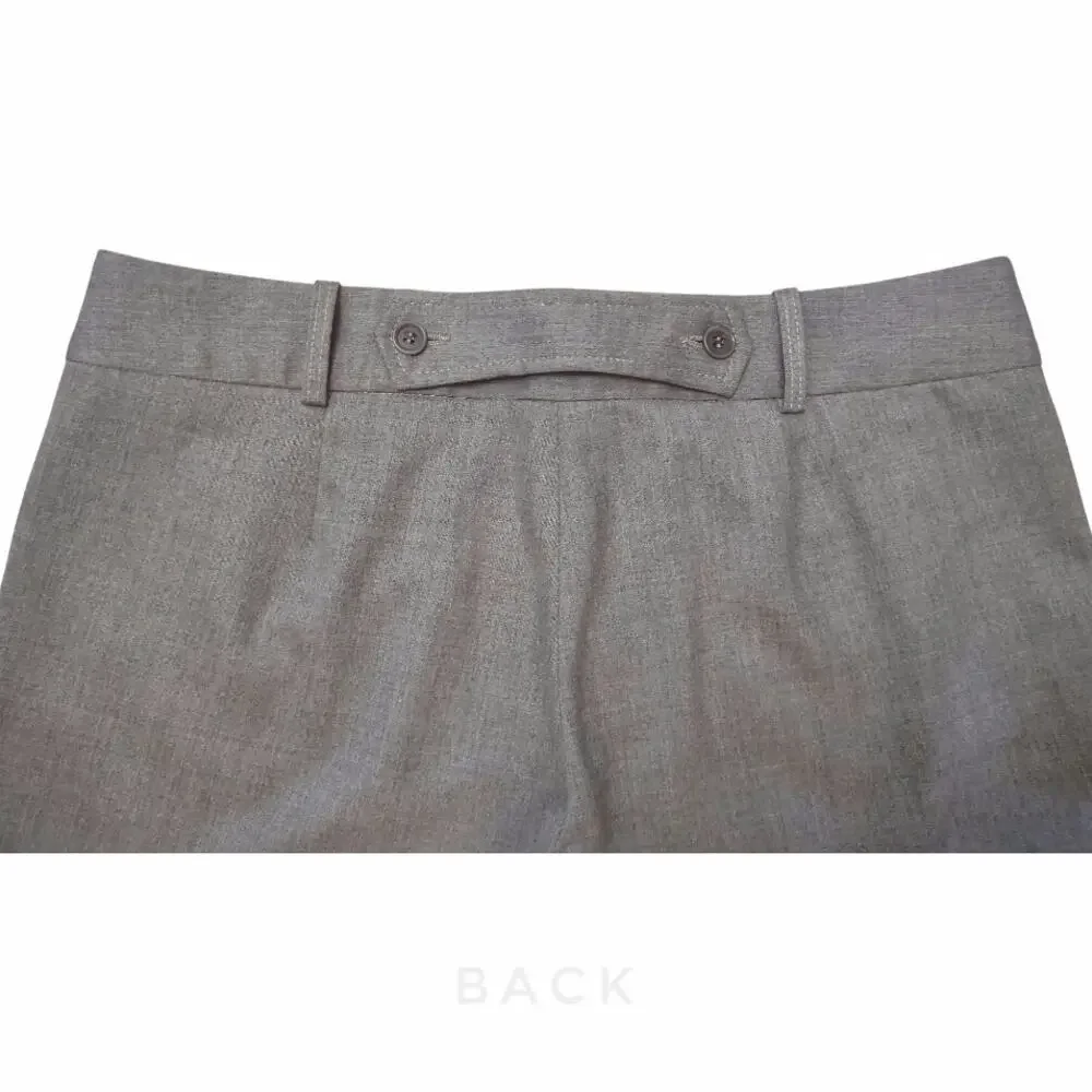 BCBG Gray Tailored Trousers Size 8 Career Dressy Low Waist Classic Work Pants